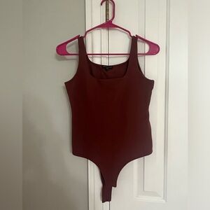 Shinestar Maroon/Burgundy Bodysuit Size Medium